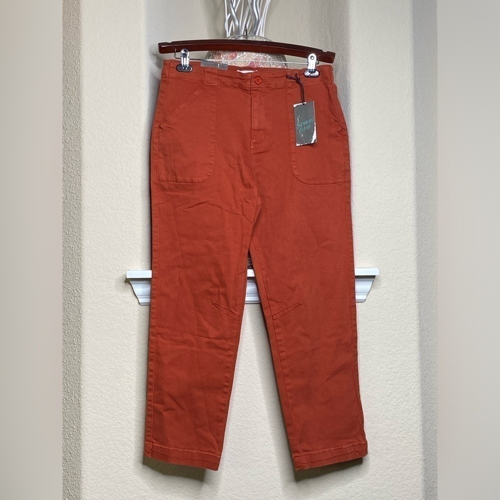 Studio Blue Women’s Burnt Orange High-rise Pants Size 30 - Picture 3 of 6